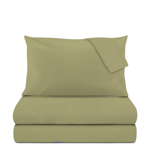 Kasanova 1 NEUES DOPPELBETT AUS BAUMWOLLE, GRÜN, KOMPLETT von KASANOVA