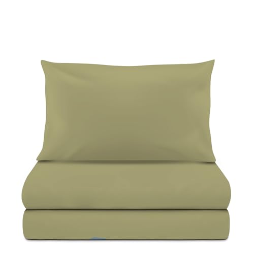 Kasanova 1 NEUES EINZELBETT-KOMPLETTSET AUS BAUMWOLLE, GRÜN von KASANOVA