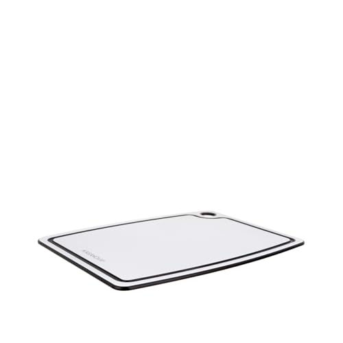 Kasanova 1 SliceColor Schneidebrett aus Polypropylen, 30 x 20,5 cm, Weiß von KASANOVA