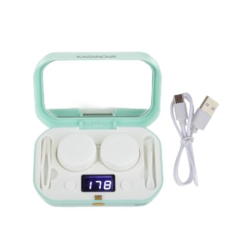 Kasanova 1 ULTRASCHALL-LINSENREINIGER UND WIEDERAUFLADBARER SPIEGEL, ABS-Kunststoff Elektronische Komponenten von KASANOVA