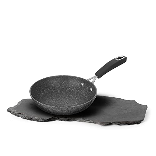 KASANOVA Antihaft-Wok, Pfanne für Induktion und alle Arten von Kochfeldern New Petra Dark (20 cm) von KASANOVA
