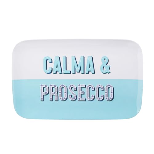 RECHTECKIGE SCHALE CM 40,5X25 MAIOLIKA BLAU MELAMIN von KASANOVA