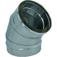 45° Doppelwandbogen ø 10/15 cm von KASART