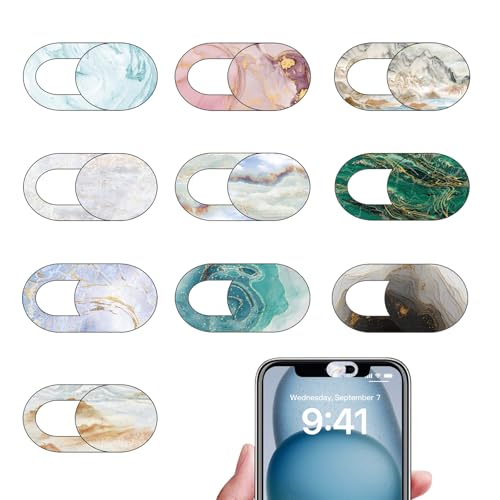 KASESSS 10 Stück Webcam Abdeckung, Laptop Kamera Abdeckung Schieber, Webcam Cover Slider, Laptop Camera Cover, Kameraabdeckung Notebook für Computer,Handy,Tablet,Laptops,Schutz Ihrer Privatsphäre von KASESSS