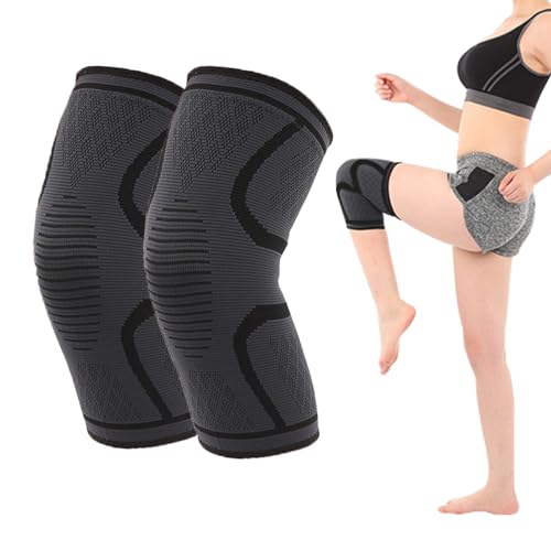 KASESSS 2 Stück Kniebandage Damen Männer, Kompression Kniestütze Knieschiene Kniemanschette, Bandage Knee Sleeves, Orthopädische Kniebandage Sport für Meniskusriss,Laufen,Wandern,Joggen,Volleyball von KASESSS