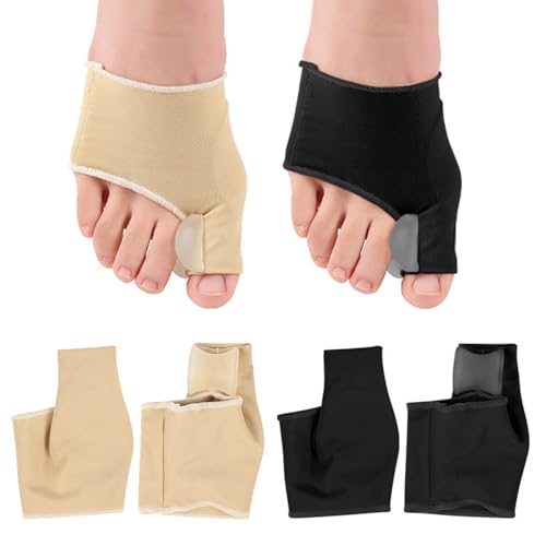 KASESSS 2Paar Hallux Valgus Korrektur, Hallux Valgus Bandage Socken, Hallux Valgus Schiene with Gel Pad, Elastische Ballenzehen Korrektur,Zehenspreizer Hallux Valgus Korrektur Schiene,Bunion Corrector von KASESSS