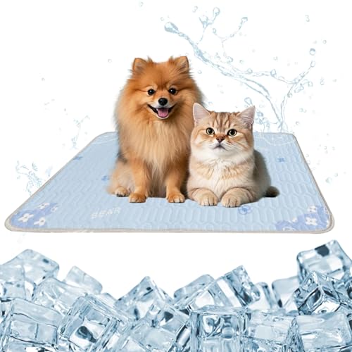KASESSS Latex Kühlmatte Hund, 50x70cm Kühlmatte Katze rutschfeste, Waschbar Kühldecke Hund, Kühlmatte für Hundes, Hunde Kühlmattes, Kühlbett für Hunde für Sommer Zuhause Unterwegs oder im Auto KASESSS Latex Kühlmatte Hund, 50x70cm Kühlmatte Katze rutschfeste, Waschbar Kühldecke Hund, Kühlmatte für Hundes, Hunde Kühlmattes, Kühlbett für Hunde für Sommer Zuhause Unterwegs oder im Auto von KASESSS