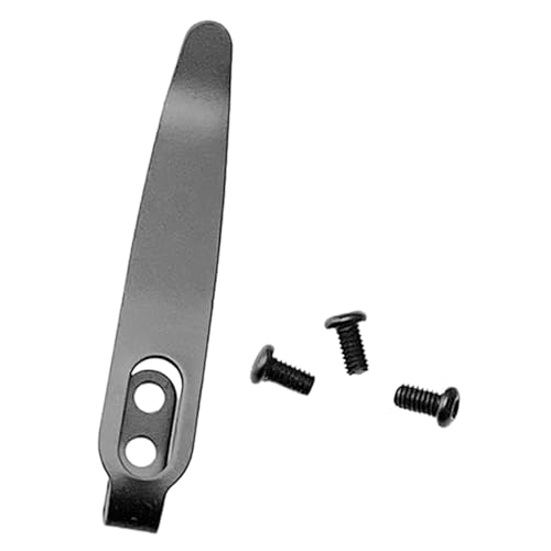 KASFDBMO 1Set 3 Stück Schrauben Messer Edelstahl Zurück Clip Tasche Taille Klemme Falten Messer Machen Zubehör Teile Zurück Klemmen von KASFDBMO