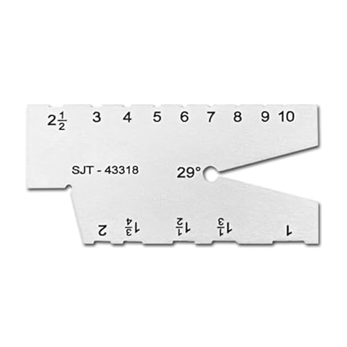 29/30 Grad Gewindelehre Schraubenwinkel Schablone Gauge Edelstahl Winkel Messlehre Gewindeschneiden Edelstahl 29/30 Grad Gewindelehre Schraubenwinkel Schablone Gauge Edelstahl Winkel Messlehre Gewindeschneiden Edelstahl von KASFDBMO