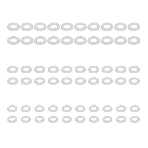 60pcs White Nylon Unterlegscheiben Mechanische Reparaturzubehör Für Vielseitige Verwendung Bei Handwerk Und Professioneller Umgebung Mehrzweckloser von KASFDBMO