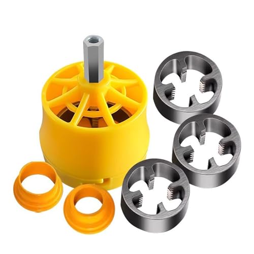 7pcs PVC Gewinde Maker Werkzeug Pipe Threader Sanitär Werkzeug Kits Pipe Threader Mit 1/2 Zoll '3/4 1 Zoll Stirbt Plastikrohrhahn 7pcs PVC Gewinde Maker Werkzeug Pipe Threader Sanitär Werkzeug Kits Pipe Threader Mit 1/2 Zoll '3/4 1 Zoll Stirbt Plastikrohrhahn von KASFDBMO
