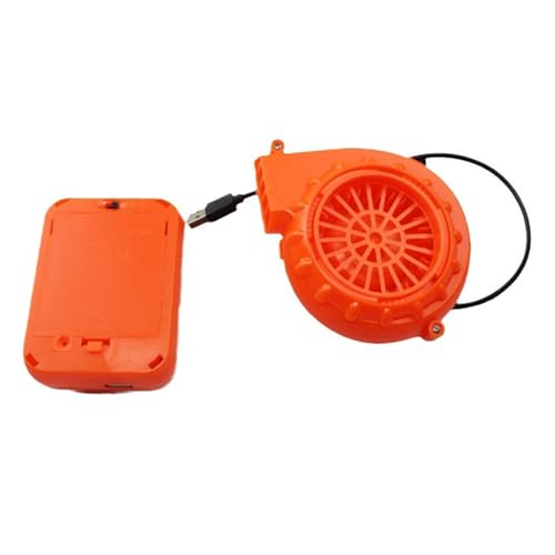 Elektrischer Ventilator-Luftgebläse, geräuscharmes Gebläse mit Batteriegehäuse, USB-Luftpumpen für aufblasbares Spielzeugkostüm für Puppen, Cartoon-aufblasbar von KASFDBMO