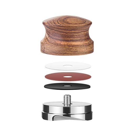 Espresso Tamper Kaffee Tamper Kaffee Tamper Aus Holz Und Metall Kaffeezubehör Geeignet Für Private Und Gewerbliche Küchen Kaffee Gadget von KASFDBMO