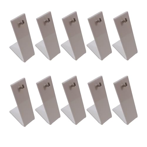 KASFDBMO 10 Stück Ohrringhalter Stand Acrylregal Für Schmuck Display Und Organisation Ohrzubehör Aufbewahrungsorganisation Acrylständer von KASFDBMO