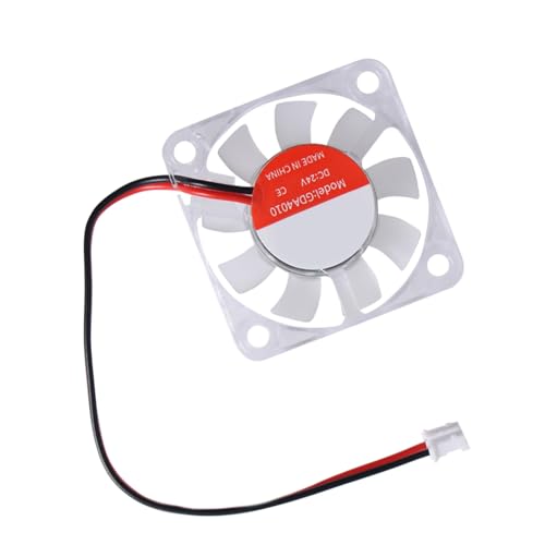 KASFDBMO 24-V LED Lüfter 4010 Für 3D Drucker Mit Leisen Hydrauliklagern Und PH2.0 2P Stecker 8000 U/min Effiziente Kühlung von KASFDBMO