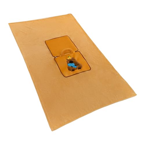 KASFDBMO Doppelte Verwendung Von Capybaras Falten Klimaanlage Kissenwagen Innenkissen 2 In 1 Quilts Büro Naping Artefakt Weiche Reisedecke von KASFDBMO