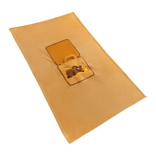 KASFDBMO Doppelte Verwendung Von Capybaras Falten Klimaanlage Kissenwagen Innenkissen 2 In 1 Quilts Büro Naping Artefakt Weiche Reisedecke von KASFDBMO