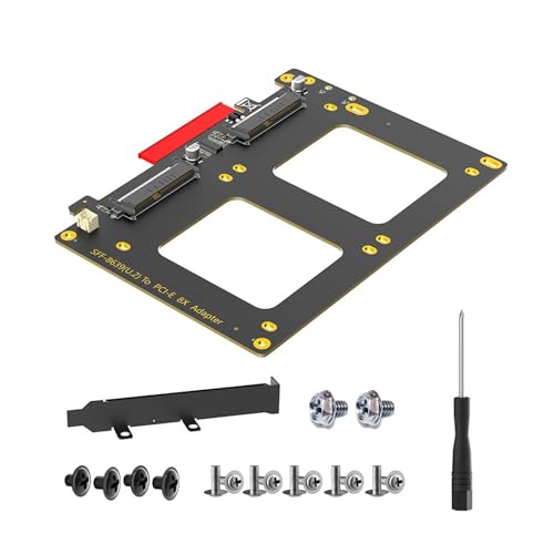 KASFDBMO Doppelter SFF8639-Festplatten Zu PCIE-8X Konvertierungsadapter Für Die PC Erweiterung Verbessert Die Verbindung von KASFDBMO