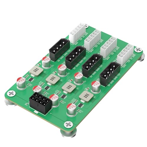 KASFDBMO Neue 6/8Pin 12V Zu 5/12V 4x4PIN Und 4x5PIN Netzteil Breakouts Board Adapter Für 2 5/3 5" SSD KASFDBMO Neue 6/8Pin 12V Zu 5/12V 4x4PIN Und 4x5PIN Netzteil Breakouts Board Adapter Für 2 5/3 5" SSD von KASFDBMO
