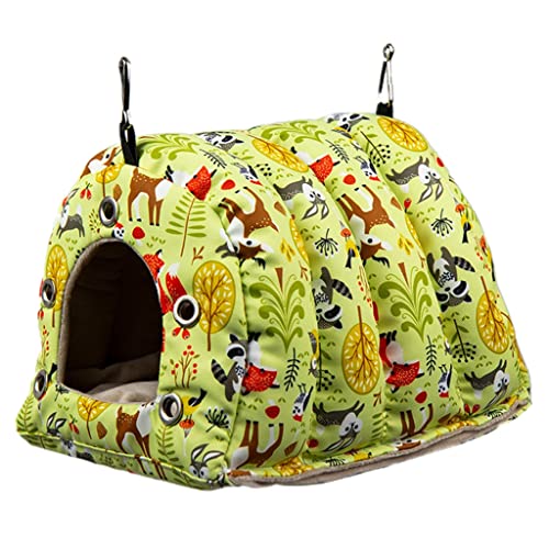 KASFDBMO Papageien-Winterbett Hängezelt Warmes Haus Kleintierversteck für Wellensittiche Conures Zwerghamster von KASFDBMO