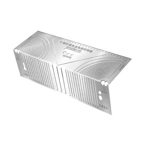 Parallel-Linien-Zeichenwerkzeug, Winkel und Markierungswerkzeug, Edelstahl, Anreißlineal für Bau, multifunktionales Messen Parallel-Linien-Zeichenwerkzeug, Winkel und Markierungswerkzeug, Edelstahl, Anreißlineal für Bau, multifunktionales Messen von KASFDBMO