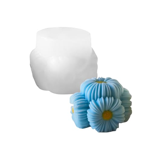 Silikonform Für Handwerk Von Blumenkugel Kerze Handgefertigt Sonnenblumen Seifenform Desktop Ornament Temperaturbeständige Form von KASFDBMO