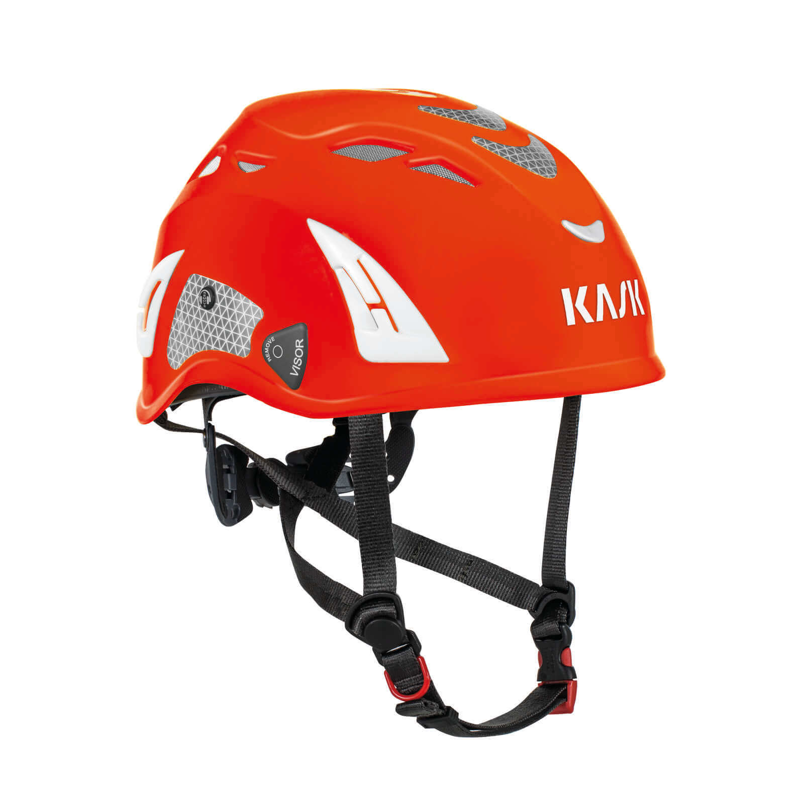 KASK Schutzhelm Superplasma PL Hi Viz - Arbeitsschutzhelm, Bergsteigerhelm, Helm Farbe:rot von KASK