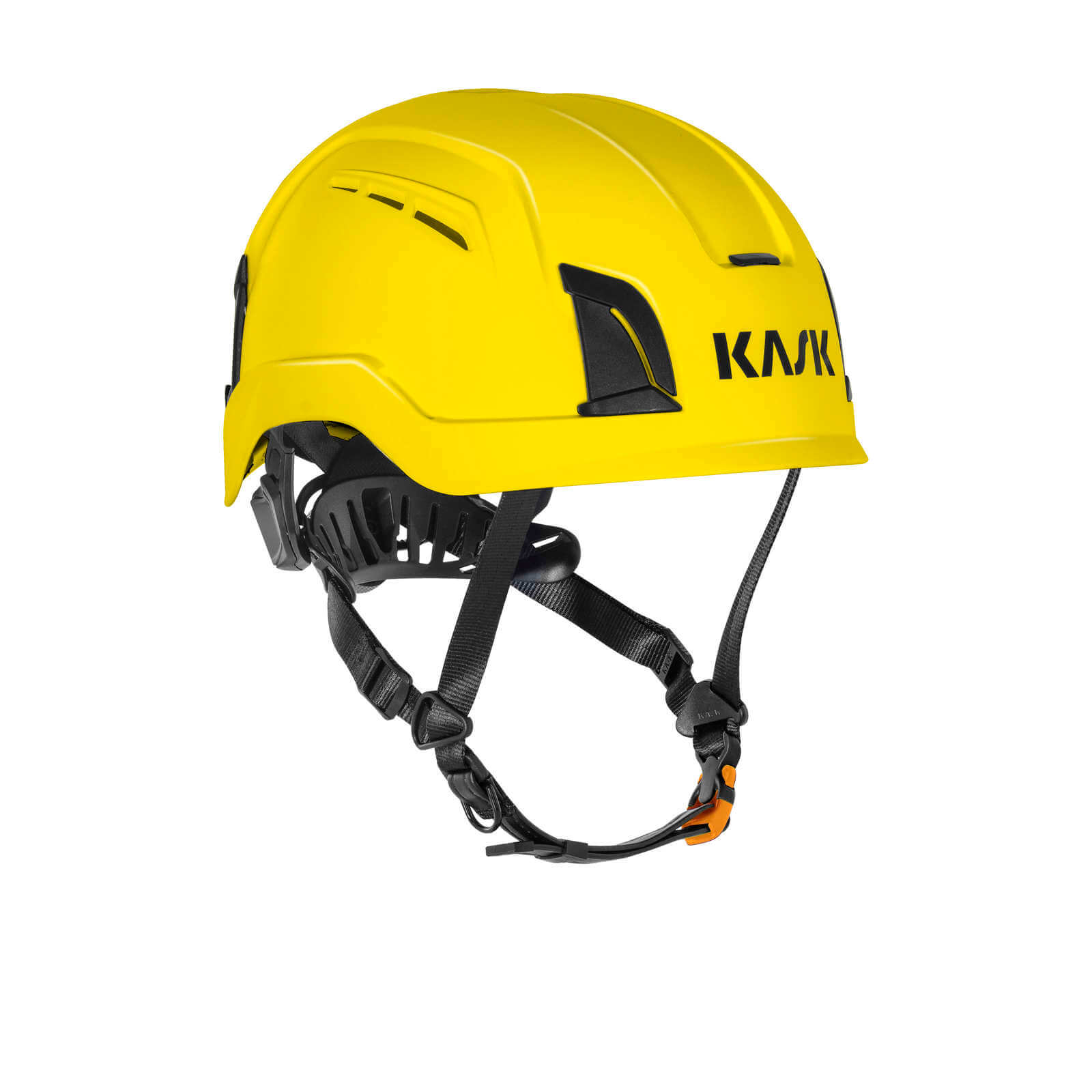 KASK Schutzhelm ZENITH X Air, Bauhelm Kletterhelm Arbeitshelm Drehrad Belüftung Farbe:gelb von KASK
