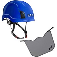 KASK Schutzhelm Zenith + Nackenschutz grau mit BG Bau Förderung - Farbe:blau von KASK