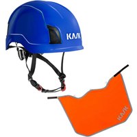 Schutzhelm Zenith + Nackenschutz orange mit bg Bau Förderung - Farbe:blau - Kask von KASK