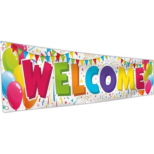 Welcome Home Banner - We Missed You So Much - Dekorationen mit Ballonbild - 180 x 40 cm - Welcome Back (Weiß) von KASKANA