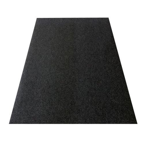 KASNLSAC Garagenboden Ölauffangmatte, 230 x 520 cm, Motorrad-Garagen-Teppich, Auto-Fußmatte, strapazierfähige Garagenmatte, Ölmatte, Werkstatt-Fußmatten, rutschfest, Schutzmatte, Werkbank (schwarz) von KASNLSAC