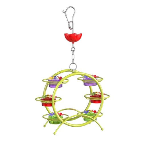 KASNLSAC Lecksoßer Hummingbird Feeder Top Fill Outdoor Hanging mit 6 Gläser 18 Ameisen-Proof-Fütterungsanschlüsse Design einfach zu reinigen Demontage Charming Garden Grün KASNLSAC Lecksoßer Hummingbird Feeder Top Fill Outdoor Hanging mit 6 Gläser 18 Ameisen-Proof-Fütterungsanschlüsse Design einfach zu reinigen Demontage Charming Garden Grün von KASNLSAC