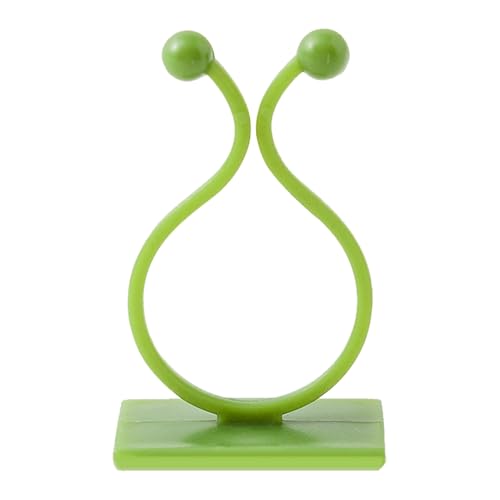 KASNLSAC Rebefixierclips Pflanzenklettern Wandklammelemente montierte selbstklebende unsichtbare Unterstützung für Innen-/Außenanlagen langlebige Gartenhalter Grün 100pcs von KASNLSAC