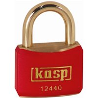 K12440REDD Vorhängeschloss 40 mm verschieden schließend Goldgelb Schlüsselschloss - Kasp von KASP