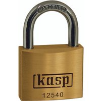 Kasp - K12515D Vorhängeschloss 15 mm verschieden schließend Goldgelb Schlüsselschloss von KASP