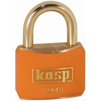 KASP K12440ORAD Vorhängeschloss 40mm verschieden schließend Goldgelb Schlüsselschloss von KASP