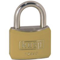 KASP K12440YELD Vorhängeschloss 40mm verschieden schließend Goldgelb Schlüsselschloss von KASP