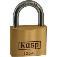 KASP K12525A3 Vorhängeschloss 25mm gleichschließend Goldgelb Schlüsselschloss von KASP