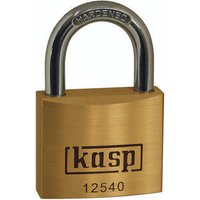 KASP K12550 Vorhängeschloss 50mm verschieden schließend Goldgelb Schlüsselschloss von KASP