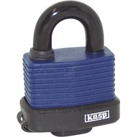 KASP K13545D Vorhängeschloss 63mm verschieden schließend Blau Schlüsselschloss von KASP