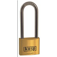 Kasp K12550L80D Vorhängeschloss 50 mm verschieden schließend Goldgelb Schlüsselschloss von KASP
