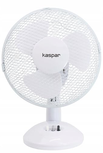 KASPAR Ventilator Tischventilator 23 cm 21 W Schreibtisch weiß mit 3 Windgeschwindigkeiten Oszillationsfunktion Schwenkfunktion 21 W 23 cm Durchmesser Weiß KASPAR Ventilator Tischventilator 23 cm 21 W Schreibtisch weiß mit 3 Windgeschwindigkeiten Oszillationsfunktion Schwenkfunktion 21 W 23 cm Durchmesser Weiß von KASPAR