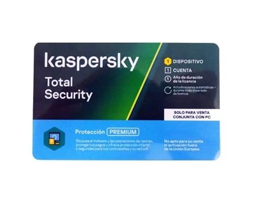 KASPERSKY KTS ANTIVIRUS TOTAL Security 1 GERÄT 1 AÑO Version Attach TarJETformat KASPERSKY KTS ANTIVIRUS TOTAL Security 1 GERÄT 1 AÑO Version Attach TarJETformat von KASPERSKY