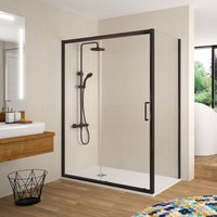 Duschwand mit Schiebetür bella - Glas 6mm schwarz / 130 cm ohne Seitenstück Duschwand mit Schiebetür bella - Glas 6mm schwarz / 130 cm ohne Seitenstück von KASSANDRA