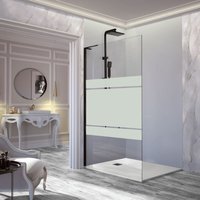 Walk In Duschwand fresh free schwarz - Glas 8mm / 88.5-89.5 cm / links / mit Sichtschutz Walk In Duschwand fresh free schwarz - Glas 8mm / 88.5-89.5 cm / links / mit Sichtschutz von KASSANDRA