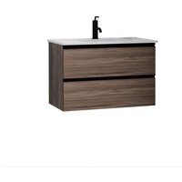Badezimmermöbel Wabi 80x60x45 cm in Olmo Habano mit integriertem Keramikwaschbecken, Soft-Close – Kassia Badezimmermöbel Wabi 80x60x45 cm in Olmo Habano mit integriertem Keramikwaschbecken, Soft-Close – Kassia von KASSIA