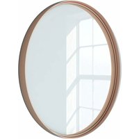 Kassia - Runder Metallspiegel Ø60 cm, Roségold, lackiert – Kassia - Runder Metallspiegel Ø60 cm, Roségold, lackiert – von KASSIA