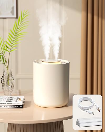 Luftbefeuchter für Schlafzimmer, 1500 ml, Luftbefeuchter für Schlafzimmer, Baby, mit Nachtlicht, ultra-leise 20 dB, 9H automatische Abschaltung, kühler Nebel, Luftbefeuchter, 1800 mAh wiederaufladbare Luftbefeuchter für Schlafzimmer, 1500 ml, Luftbefeuchter für Schlafzimmer, Baby, mit Nachtlicht, ultra-leise 20 dB, 9H automatische Abschaltung, kühler Nebel, Luftbefeuchter, 1800 mAh wiederaufladbare von KASYDoFF
