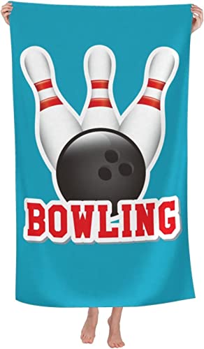 KATATI Bowling Strandtuch 90x180 cm, Weich Schnell Trocknen Microfaser Handtücher, 3D Strandhandtuch Bowling Badetuch Strandlaken Handtuch, Herren Frauen Badetücher KATATI Bowling Strandtuch 90x180 cm, Weich Schnell Trocknen Microfaser Handtücher, 3D Strandhandtuch Bowling Badetuch Strandlaken Handtuch, Herren Frauen Badetücher von KATATI